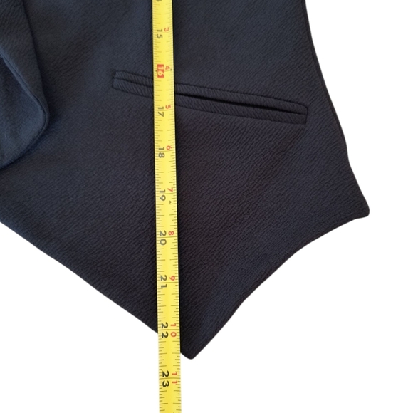 Maurice's 3/4 Sleeve Black Open Front Blazer / Cardigan Size M - Picture 5 of 8